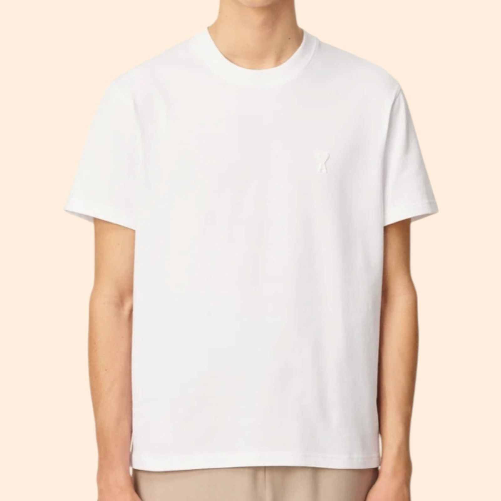 Ami Paris Organic Cotton White T-Shirt